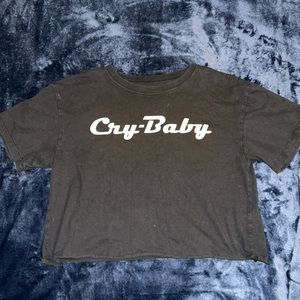Black cry baby crop top!